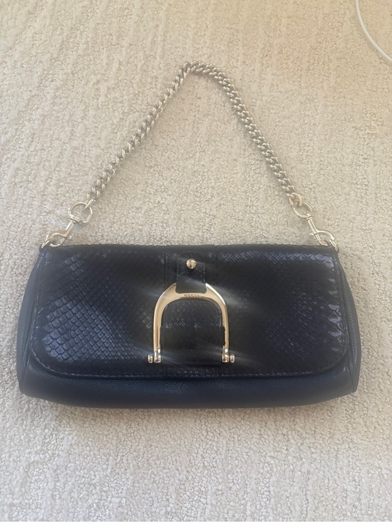 Gucci Handbags - authentic Gucci shoulder/ clutch bag. Leather/ skin material.